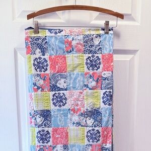 Lilly Pulitzer Patchwork Blanket or Tablecloth